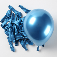 Синий хромированный шар 5