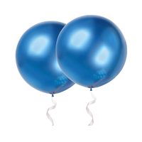 36-дюймовый хромированный синий шар