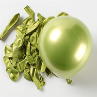 Светло-зеленый хромированный шар 5